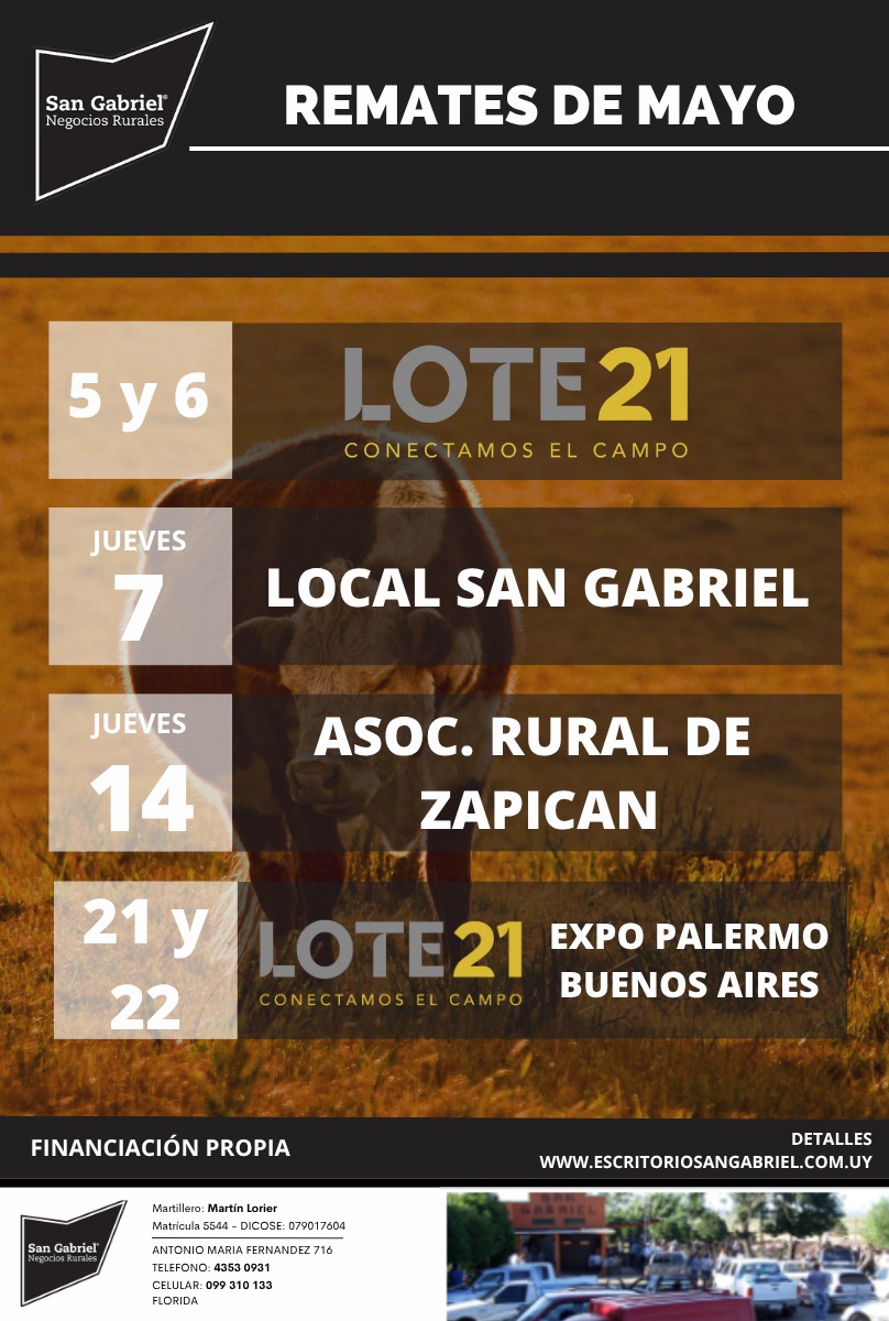 Remate Feria - Asoc Rural de Zapican