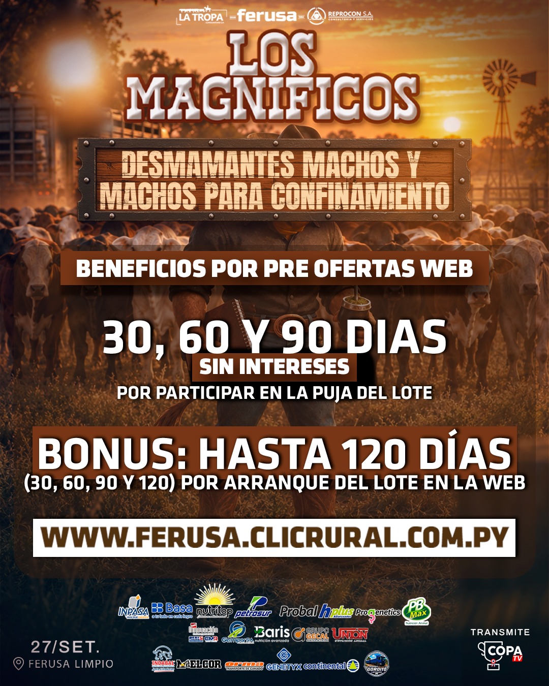 Afiche LOS MAGNIFICOS - INVERNADA Y CONFINAMIENTO