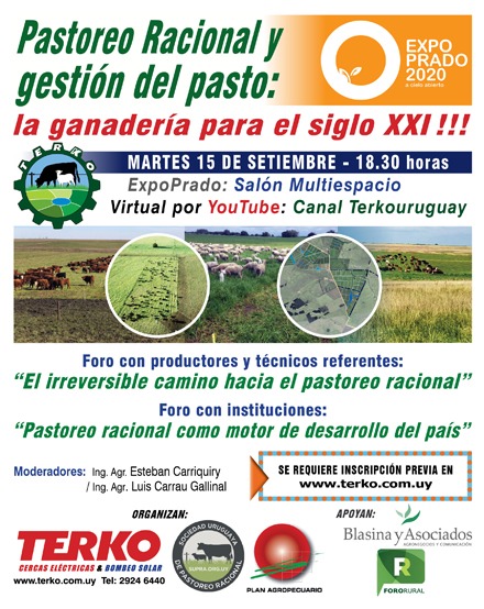 Afiche Pastoreo Racional y gestión del pasto: La ganadería para el siglo XXI