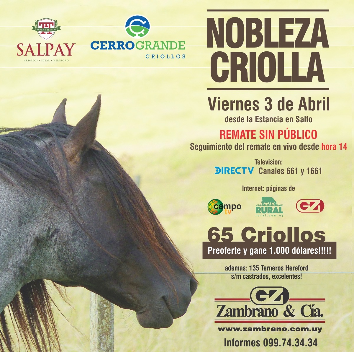 Afiche Nobleza Criolla
