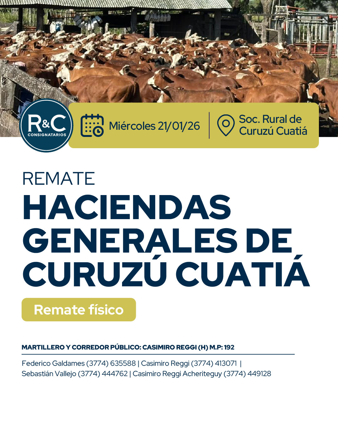 Remate Haciendas generales