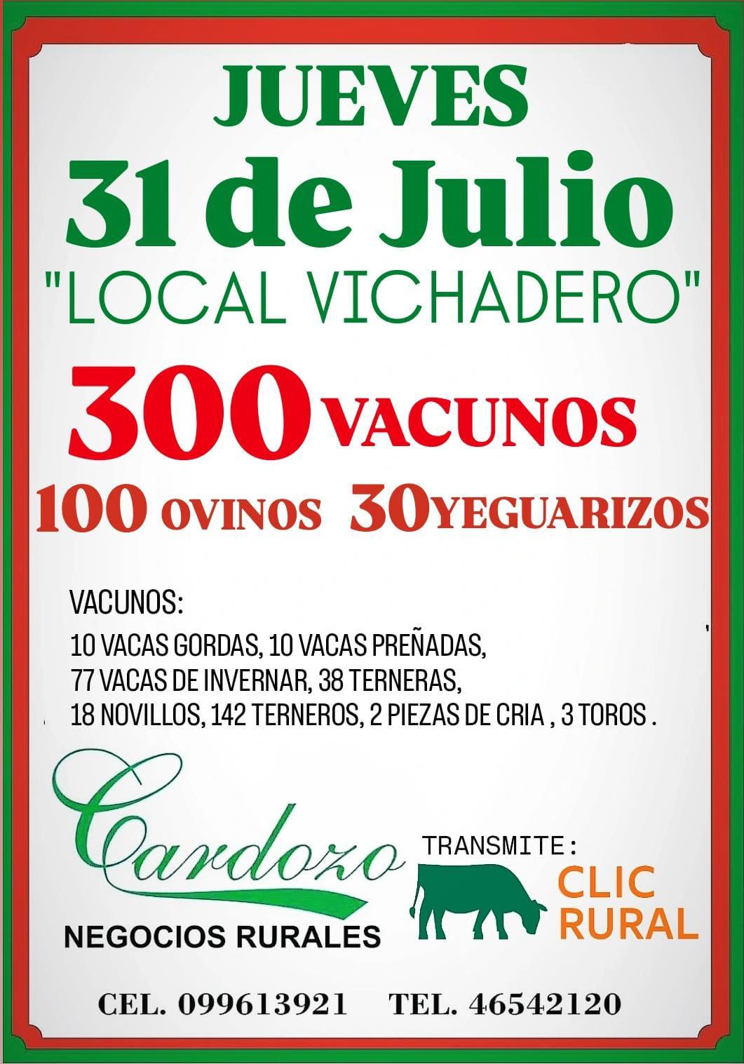 Afiche Feria Mensual - Cardozo Negocios Rurales