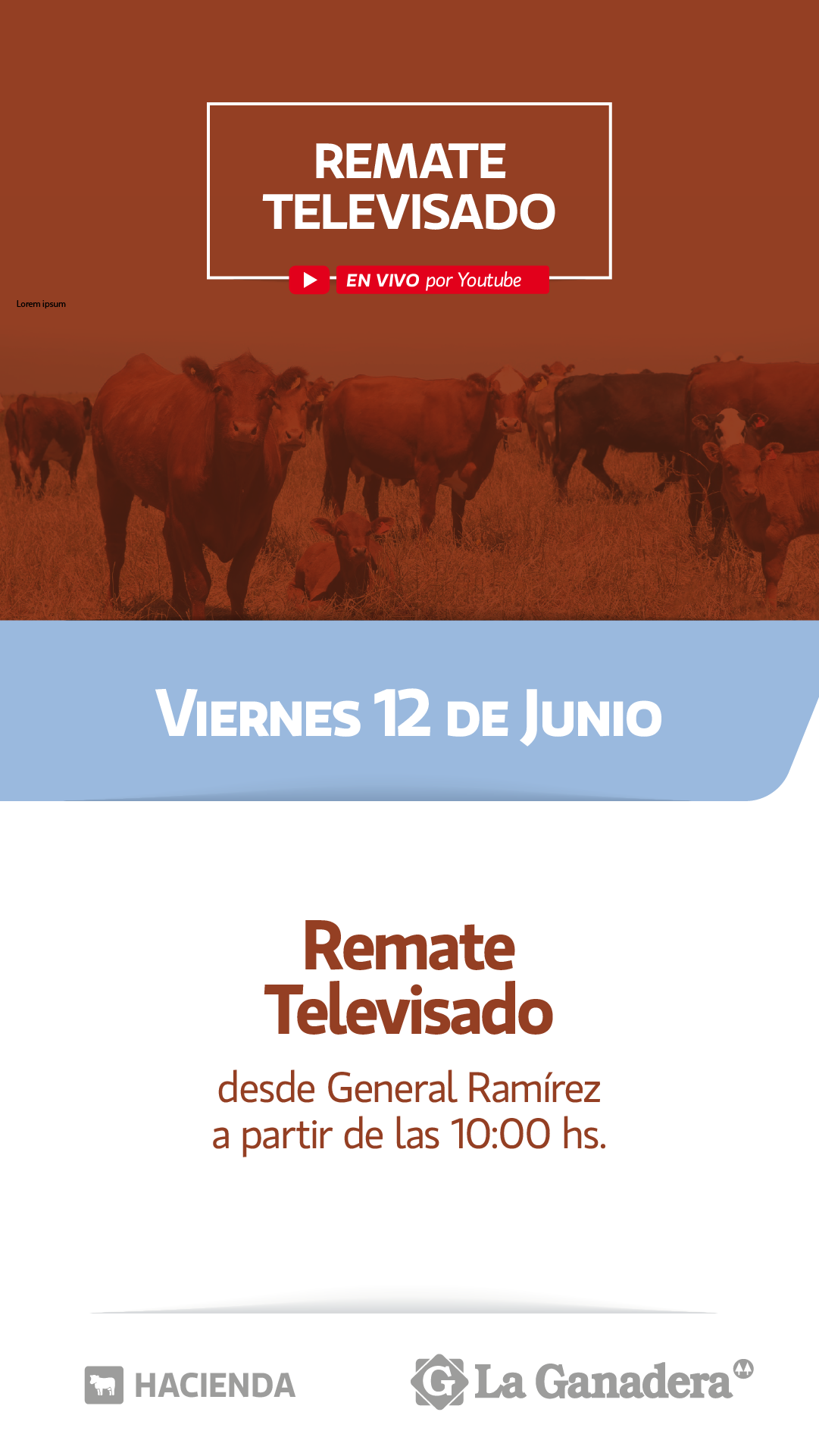 Afiche 89° REMATE TELEVISADO