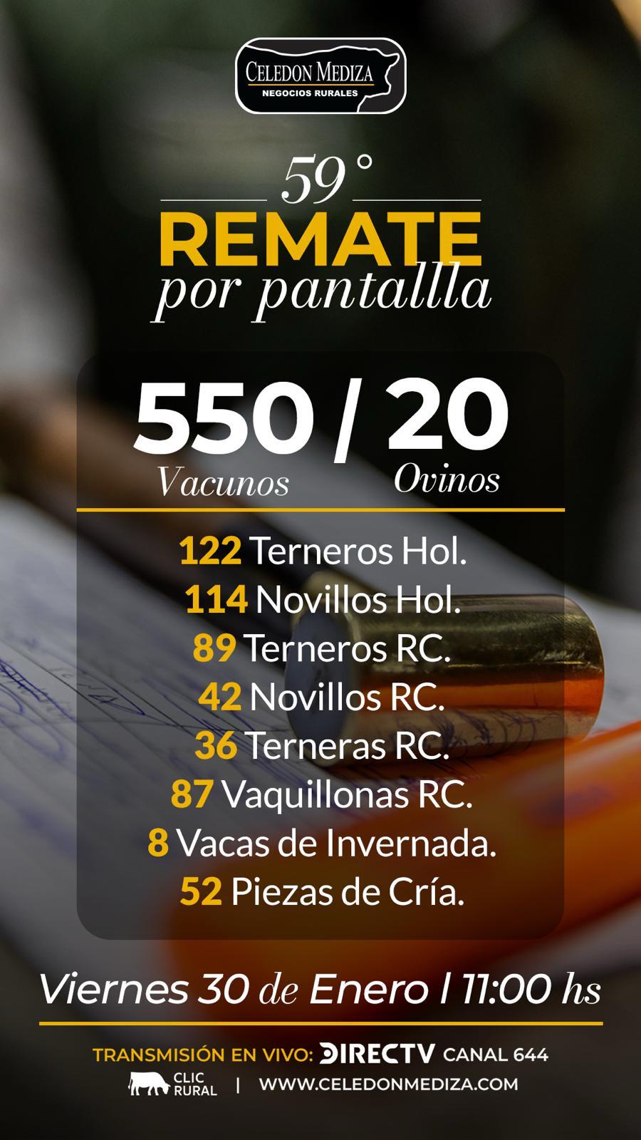 Remate 59º Remate por Pantalla