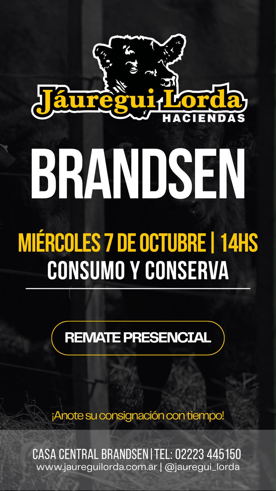 Afiche Remate consumo y conserva 