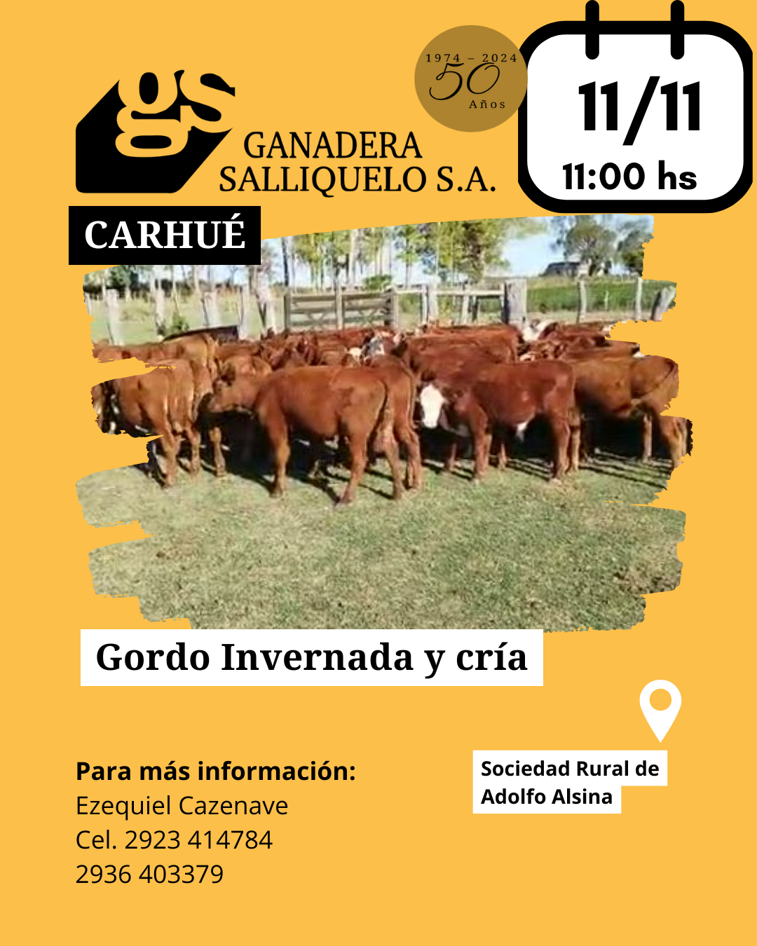 Afiche REMATE EN CARHUÉ