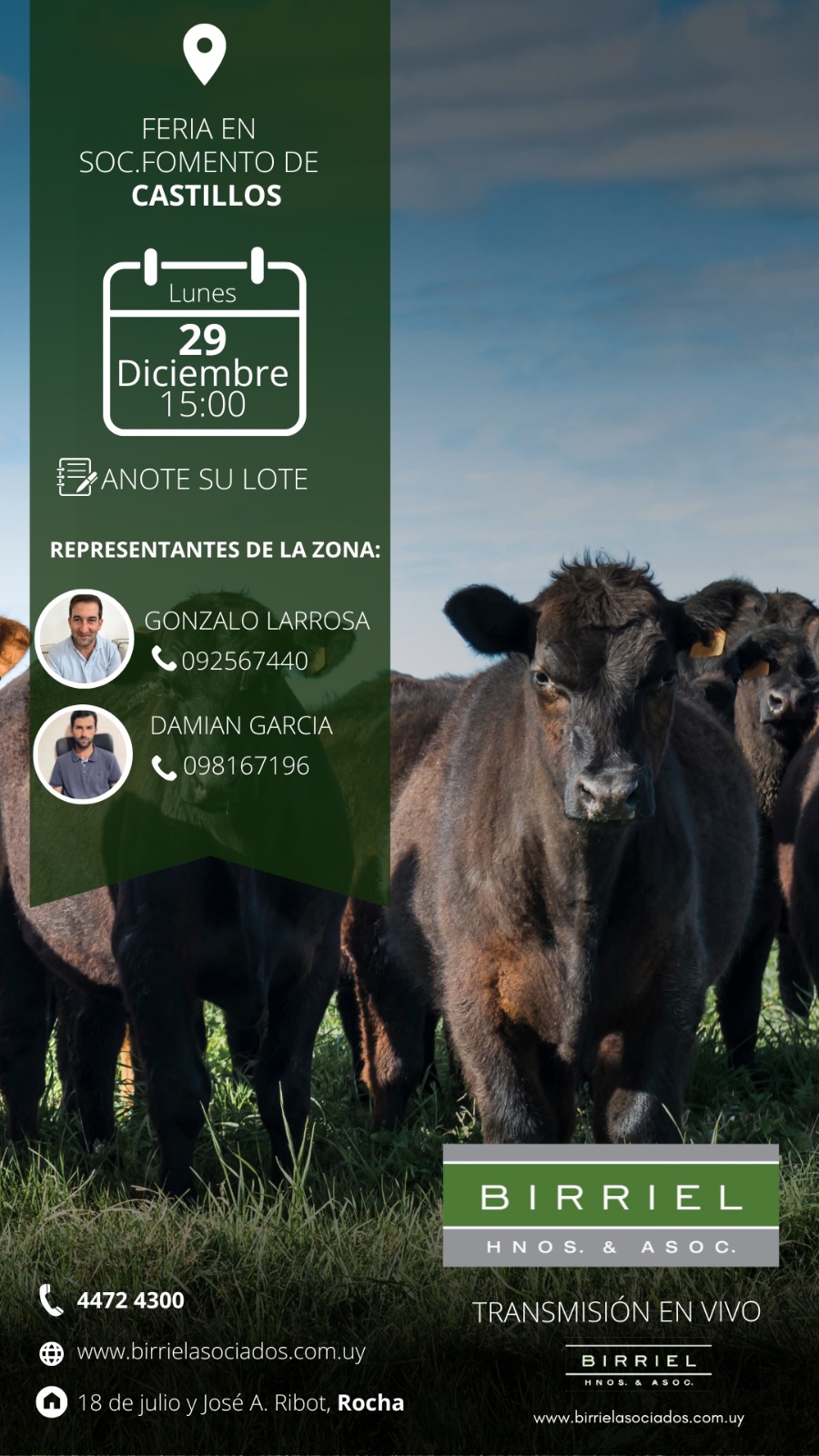 Remate Feria en Soc. Fomento Castillos