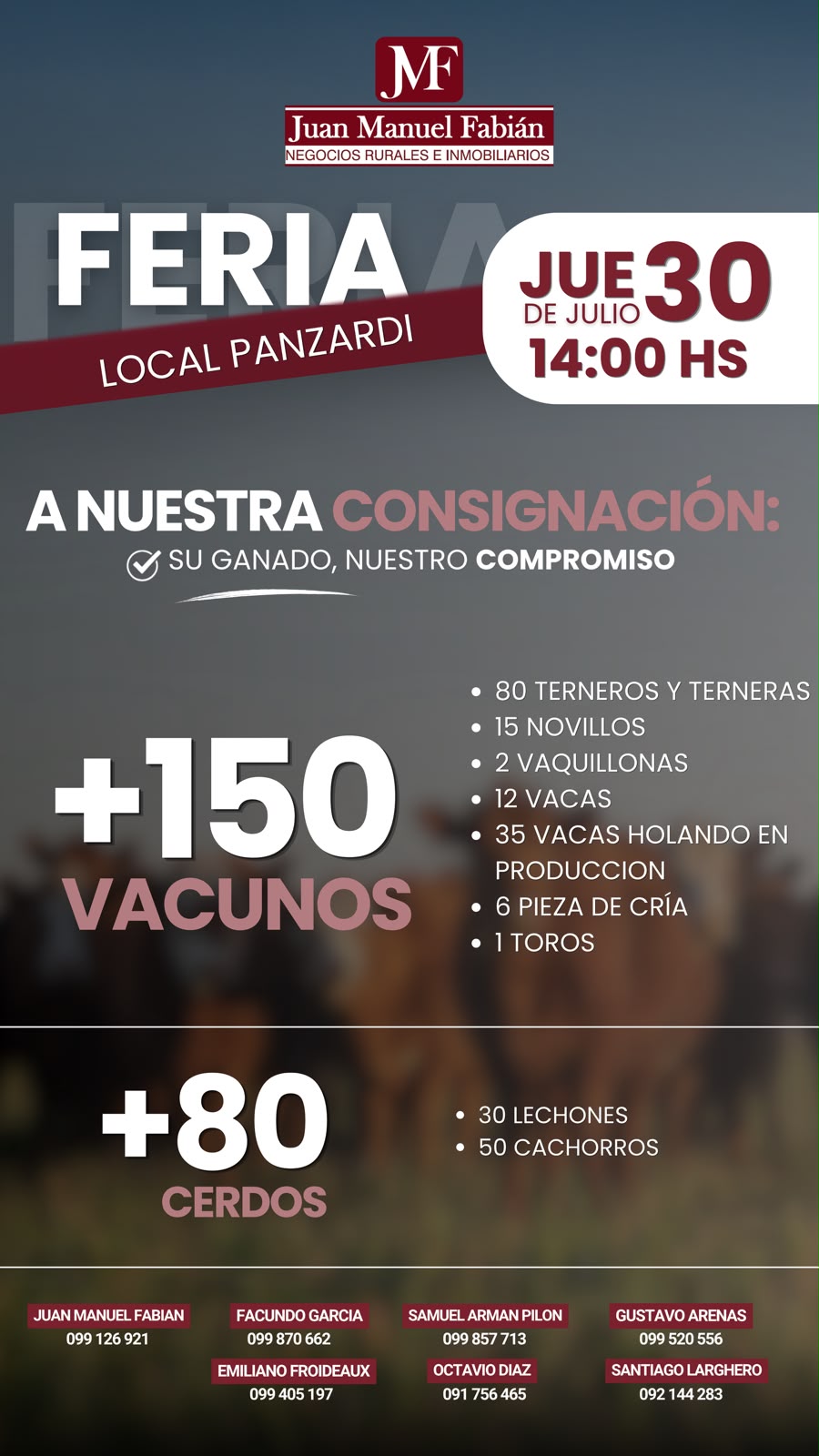 Afiche Feria mensual - JMF