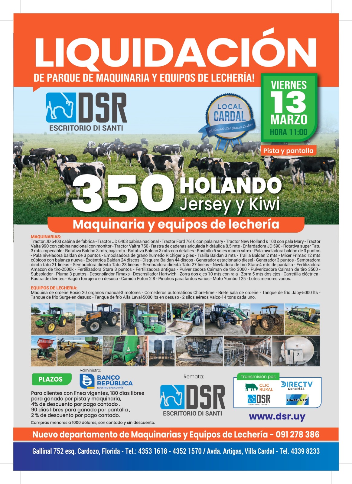 Liquidacion de parque de maquinaria