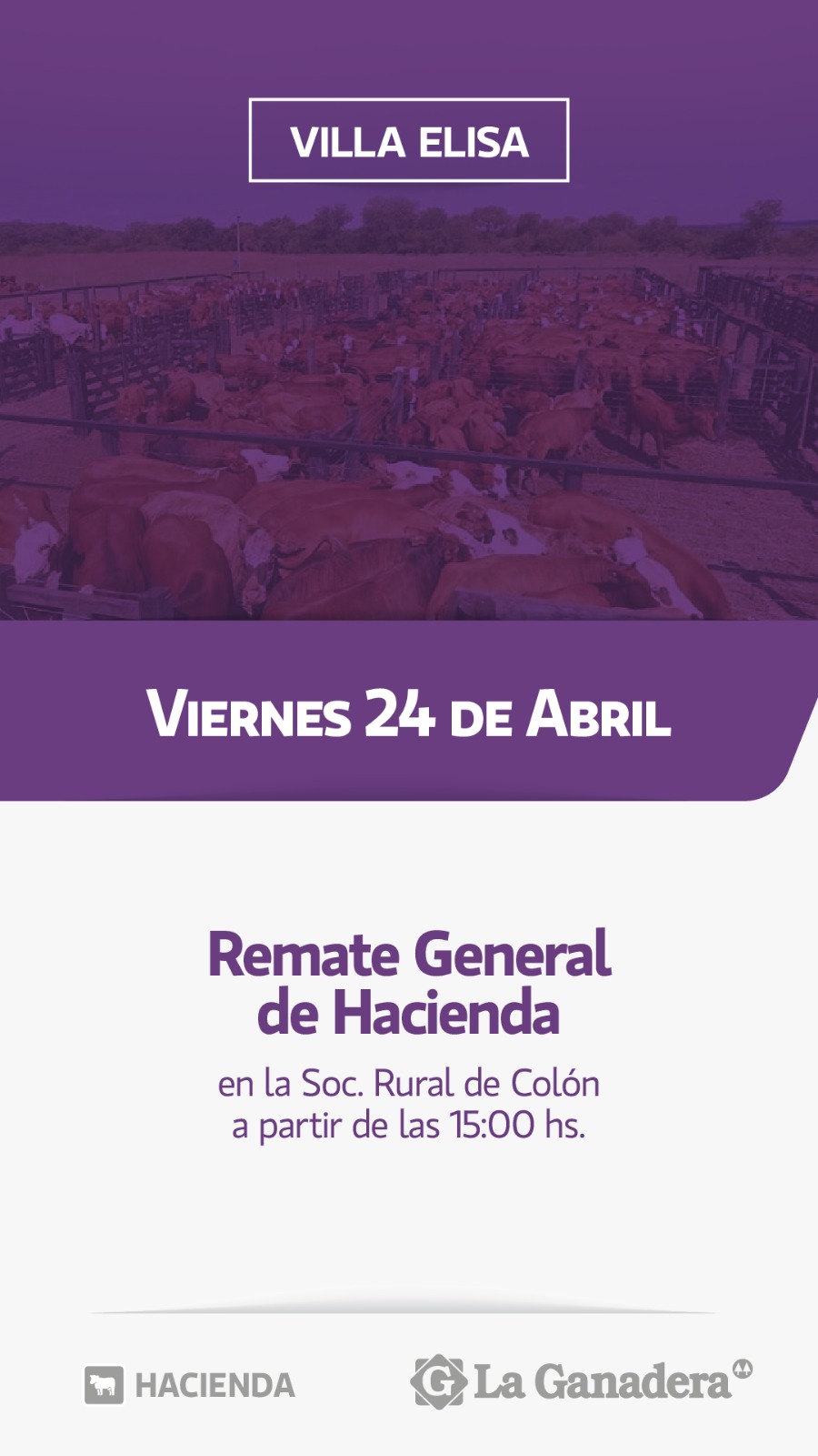Remate REMATE FERIA EN SOCIEDAD RURAL DE COLON