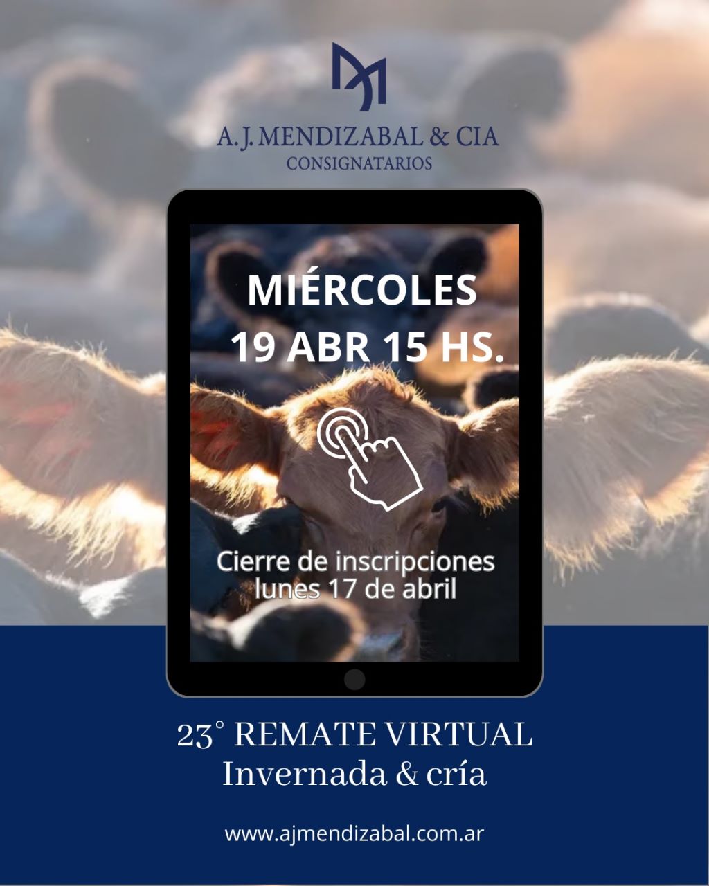Afiche 23º Remate Virtual 
