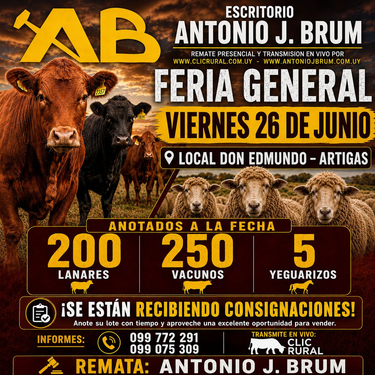 Remate Feria mensual - Antonio J. Brum
