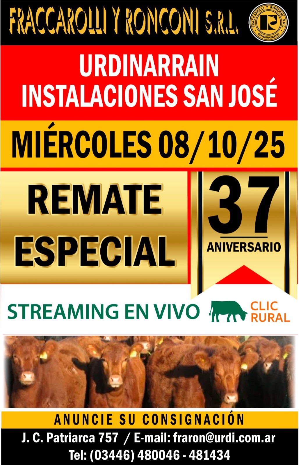 Remate 08 de Octubre - Urdinarrain