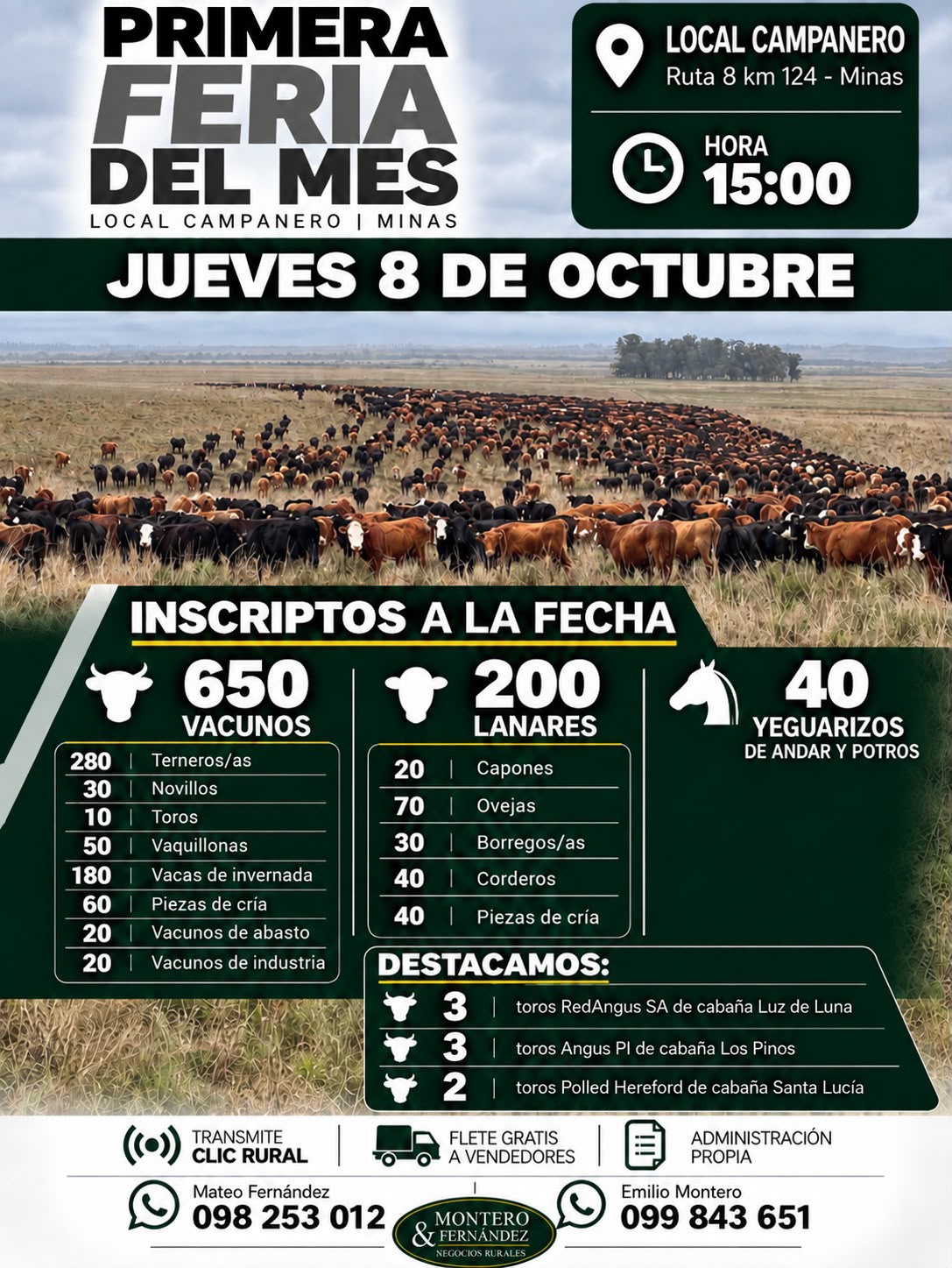 Remate Primera feria del mes