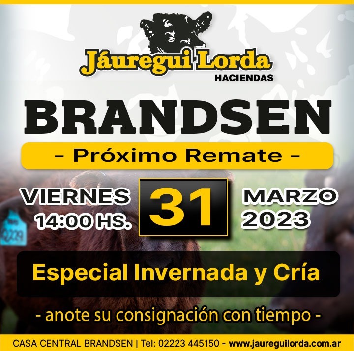 Afiche Especial Invernada y Cría 31 DE MARZO - Brandsen