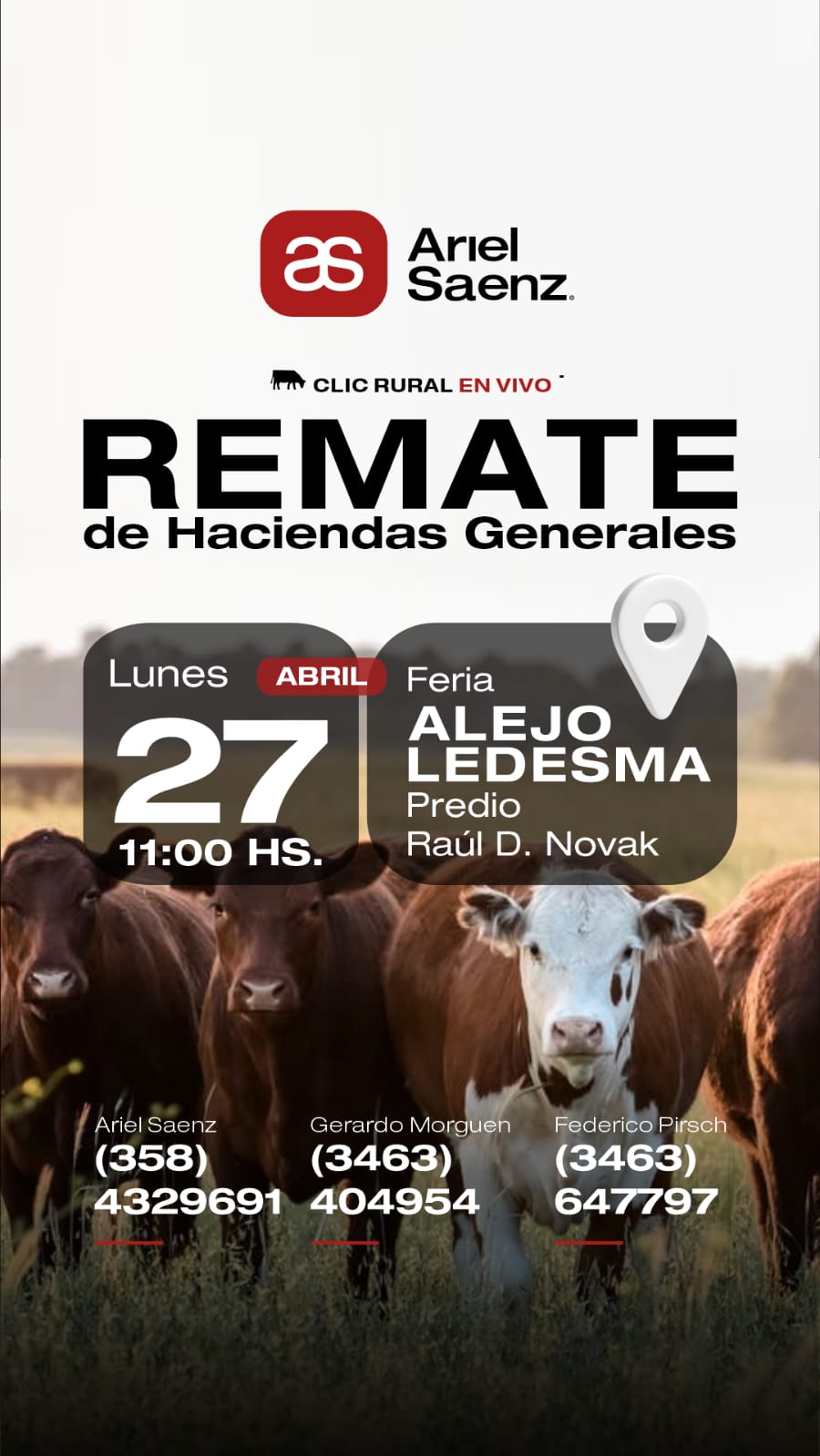 Remate de Haciendas Generales - Alejo Ledesma