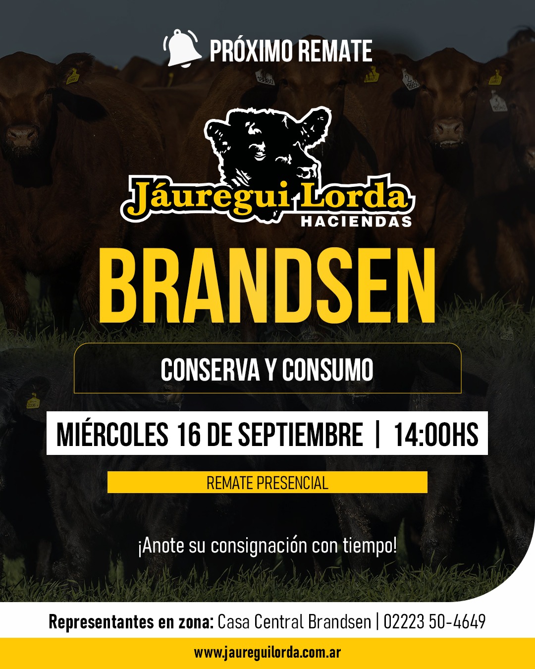 Afiche Remate conserva y consumo