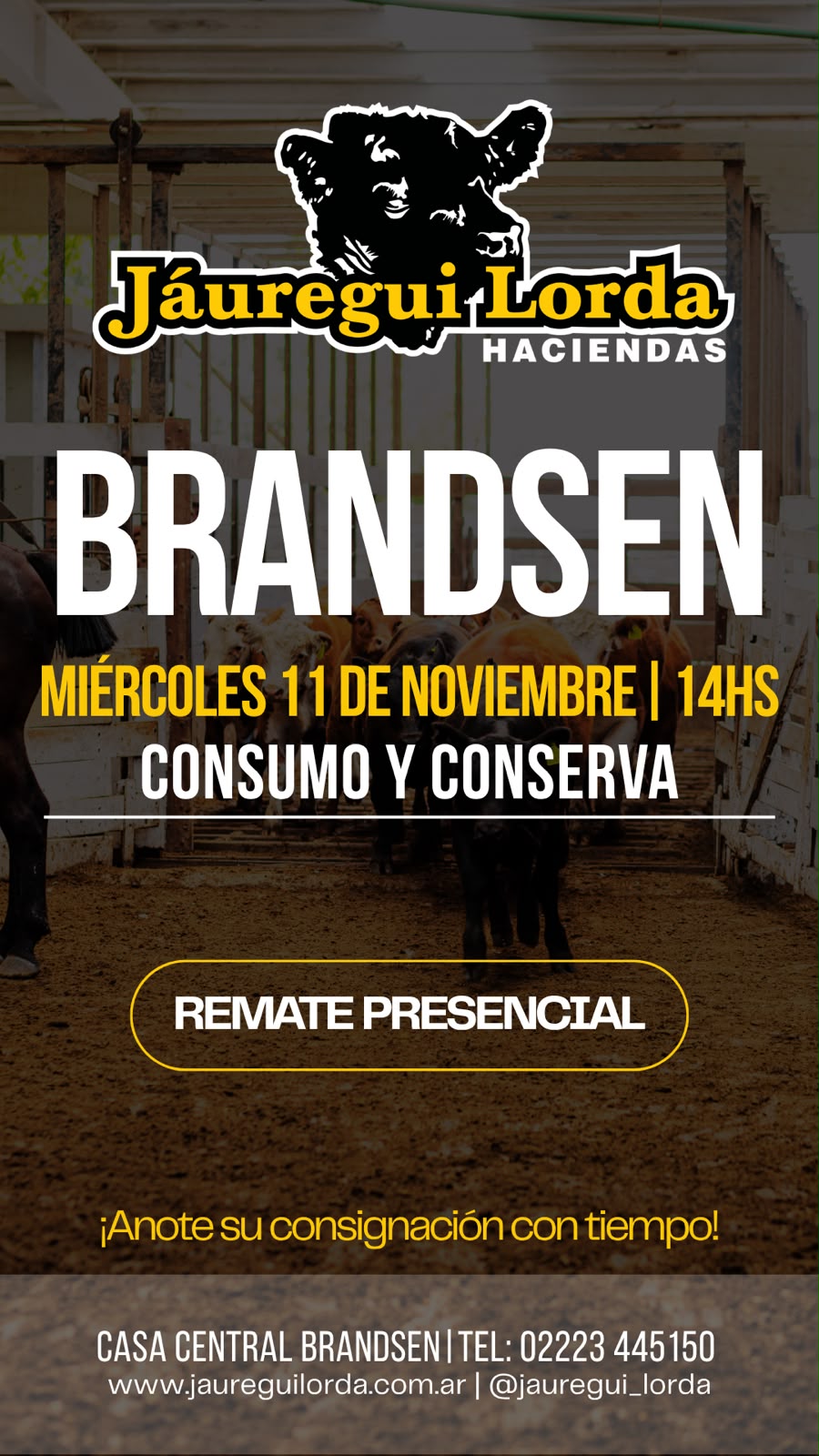 Afiche Remate consumo y conserva 