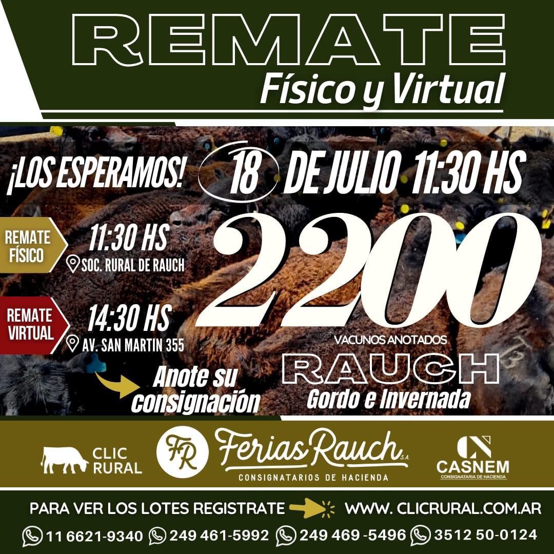 Afiche REMATE: FISICO Y VIRTUAL