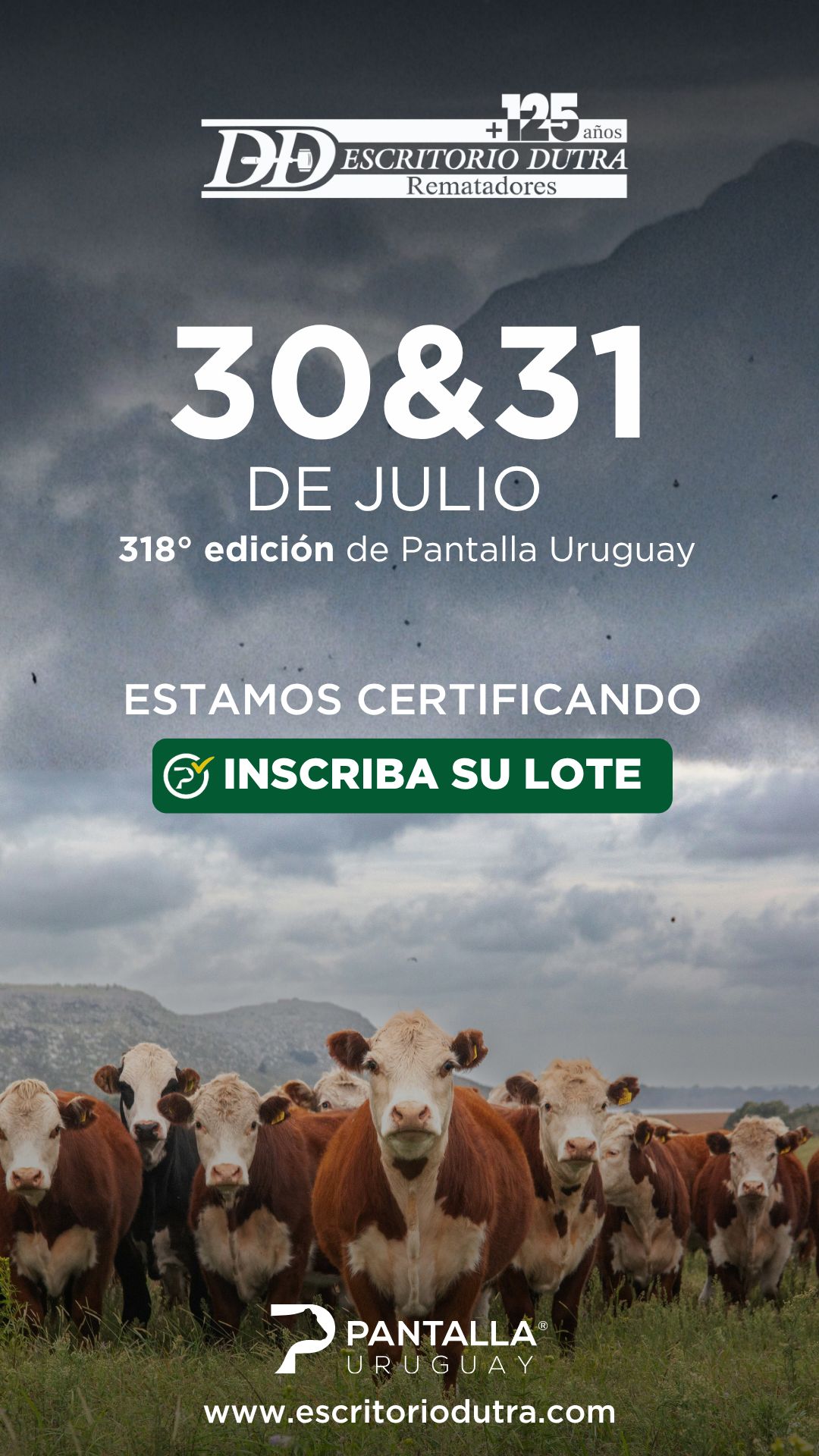 318º remate Pantalla Uruguay
