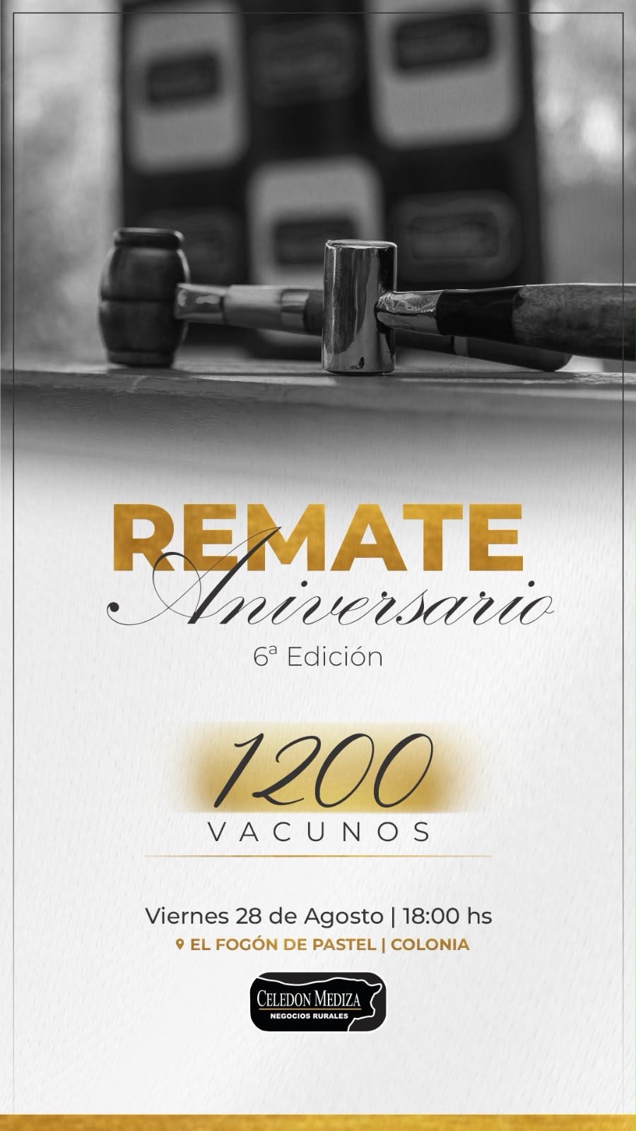 Afiche 6º Remate Aniversario