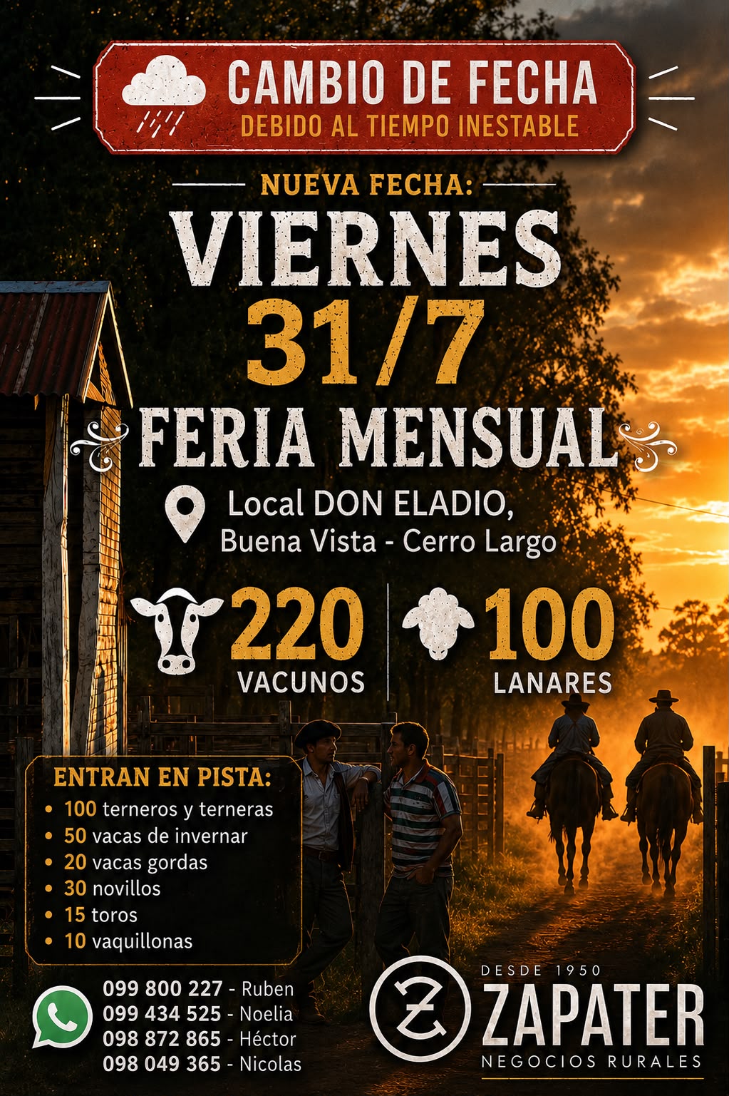 Afiche Feria mensual - Local Don Eladio