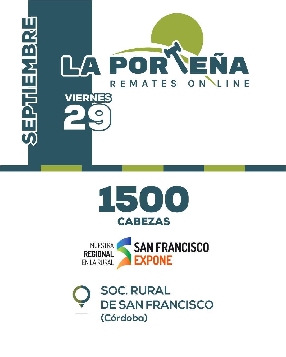 Afiche Remate Virtual