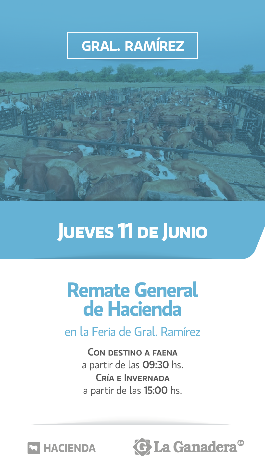 Afiche REMATE FERIA EN INSTALACIONES DE GRAL. RAMÍREZ