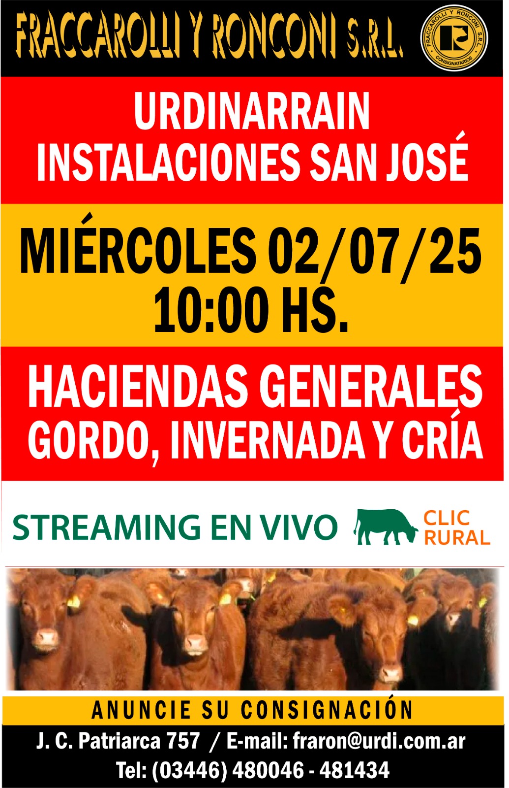 Remate 02 DE JULIO - Urdinarrain