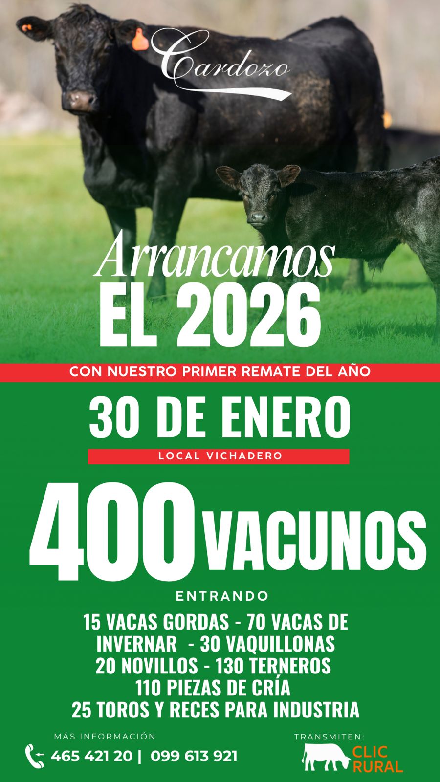 Remate Primer remate del año