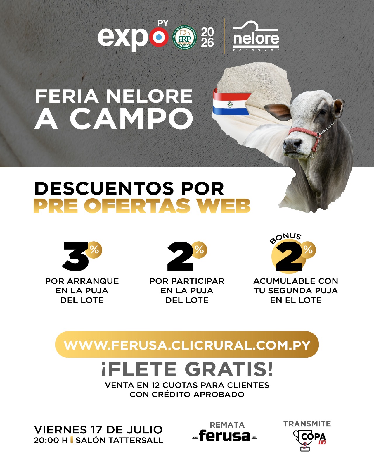 Remate Nelore de Campo Expo Paraguay M.R.A. 2026