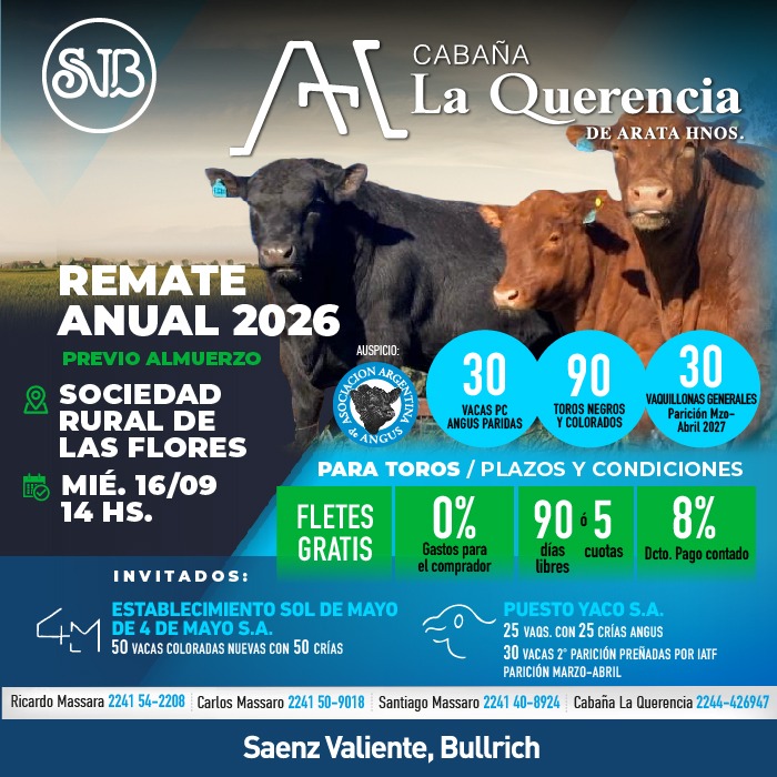 Afiche La Querencia de Arata Hnos. 