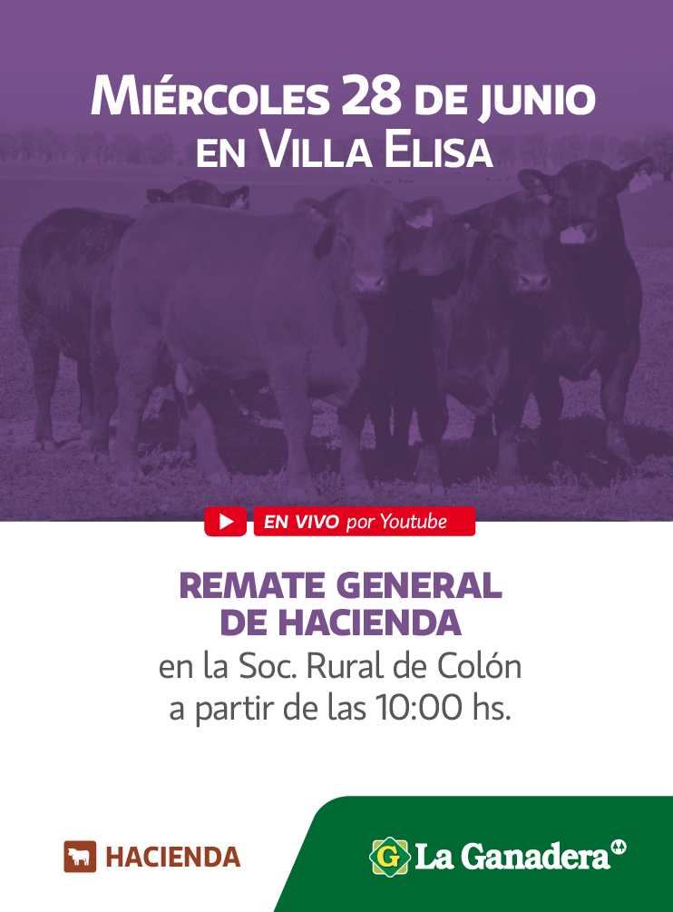 Afiche REMATE FERIA EN SOCIEDAD RURAL DE COLON