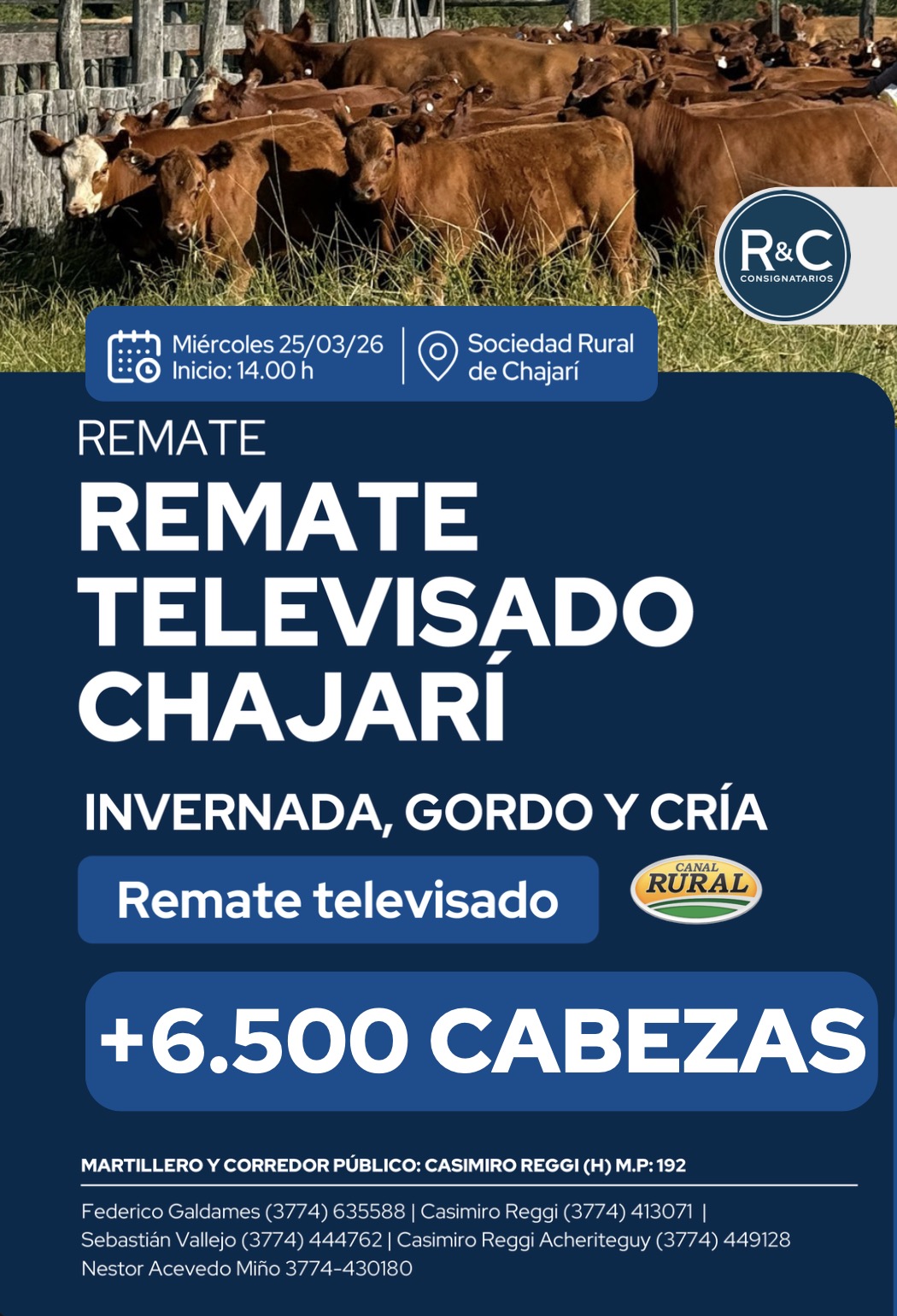 Remate televisado Chajari