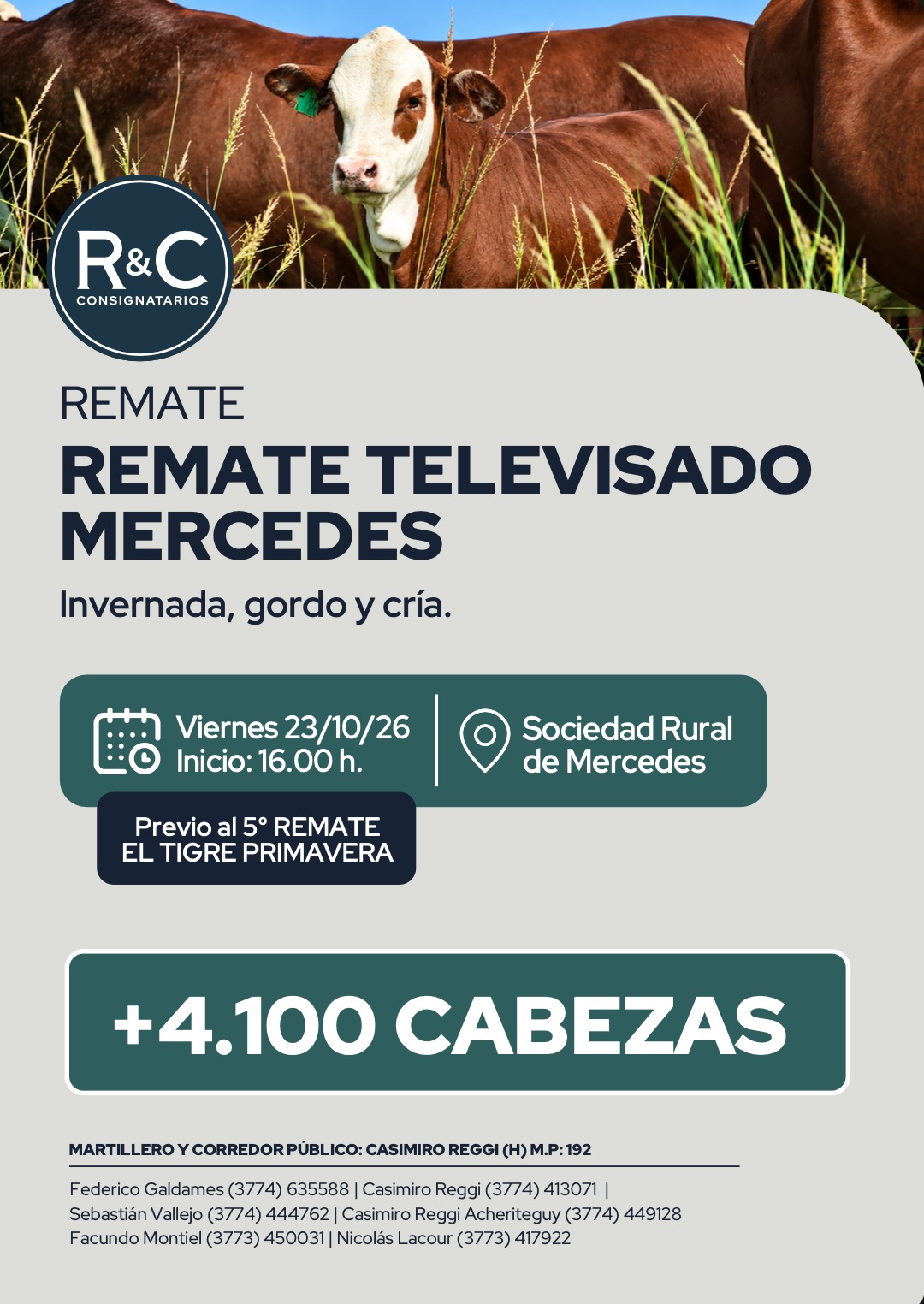 Remate televisado Mercedes