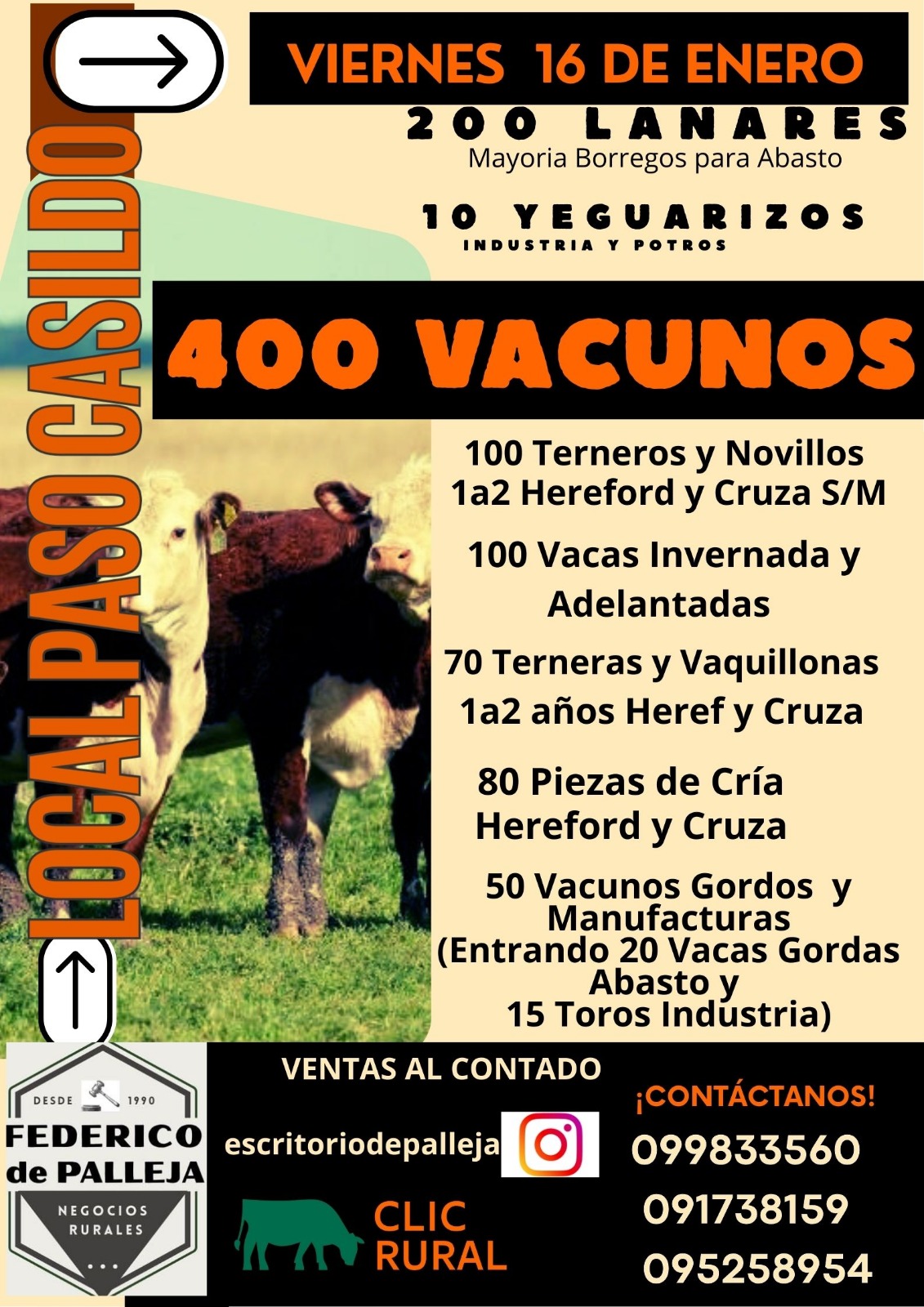 Remate 16 de Enero - Local Paso Casildo