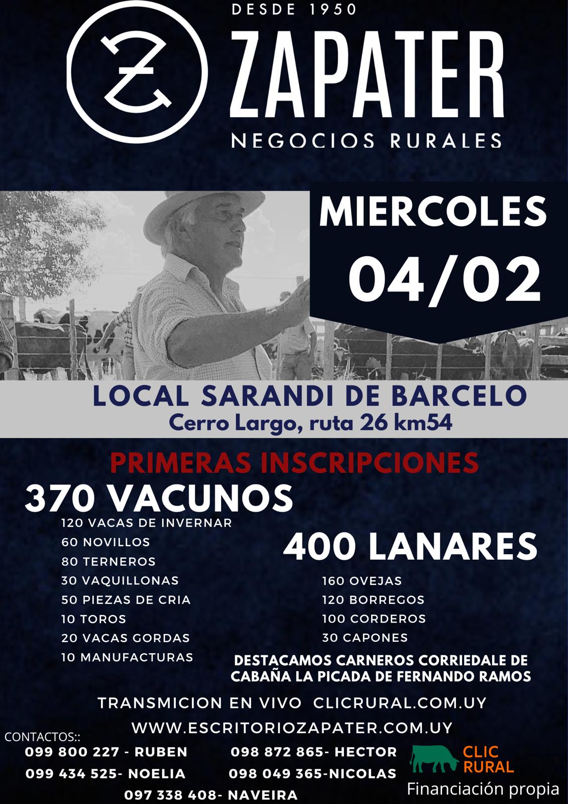 Feria mensual en Cerro Largo