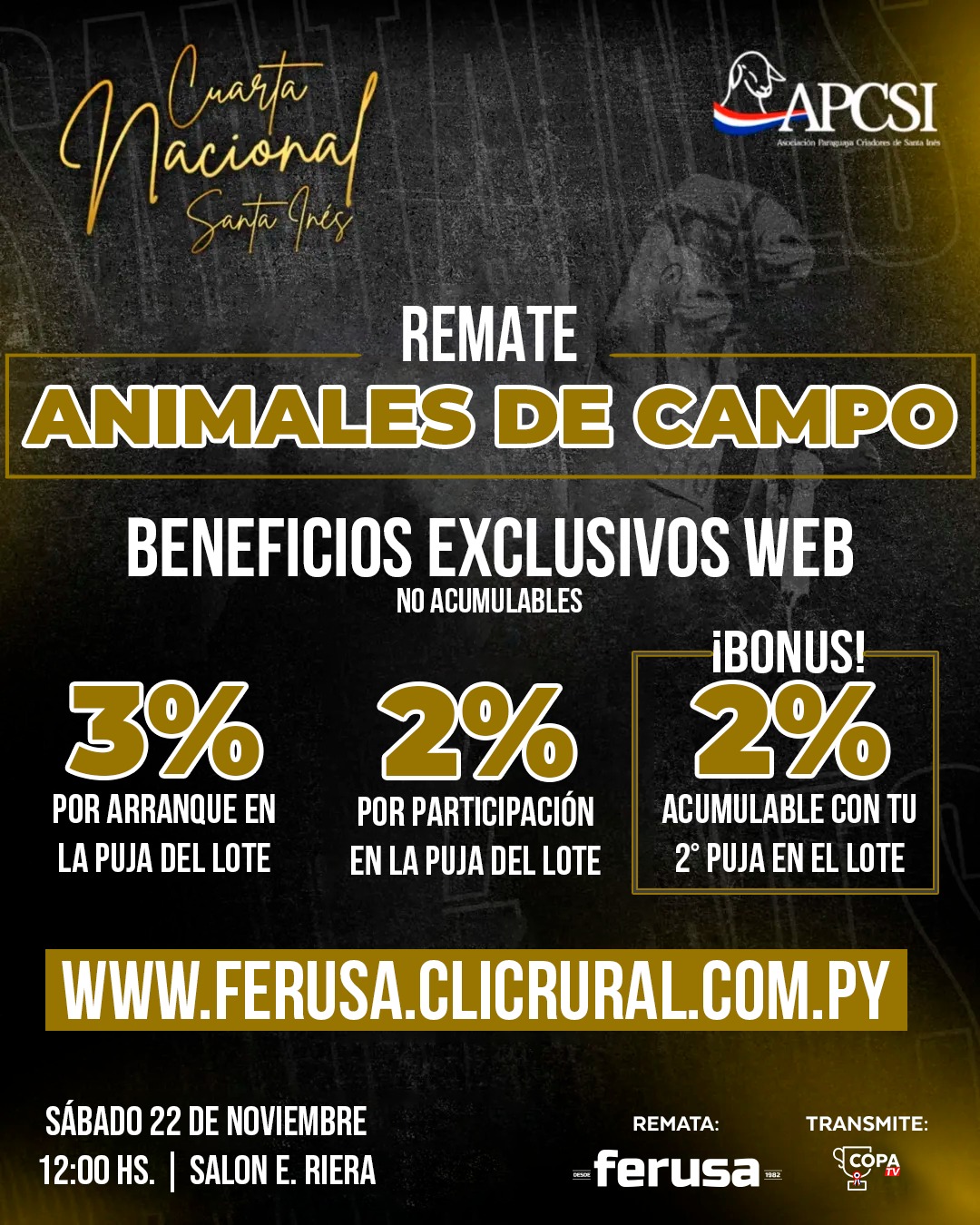 Remate 4ta Expo Nacional Santa Ines de Campo