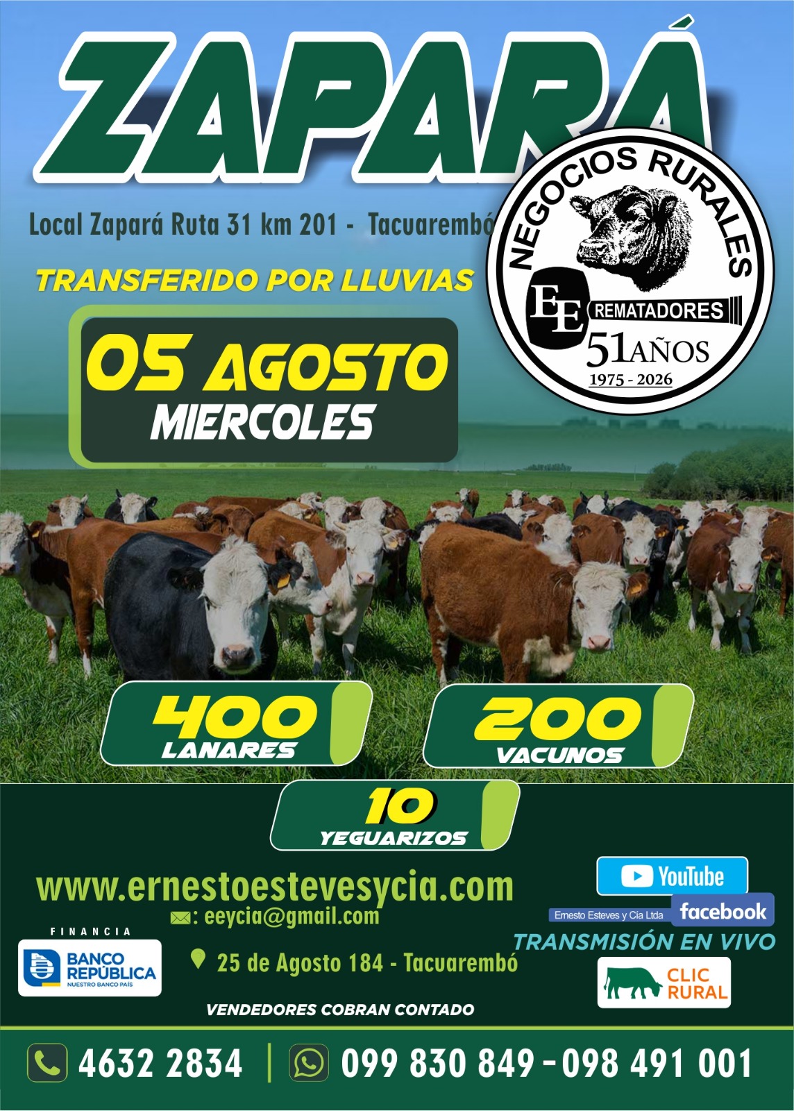 Remate Feria mensual - Zapará