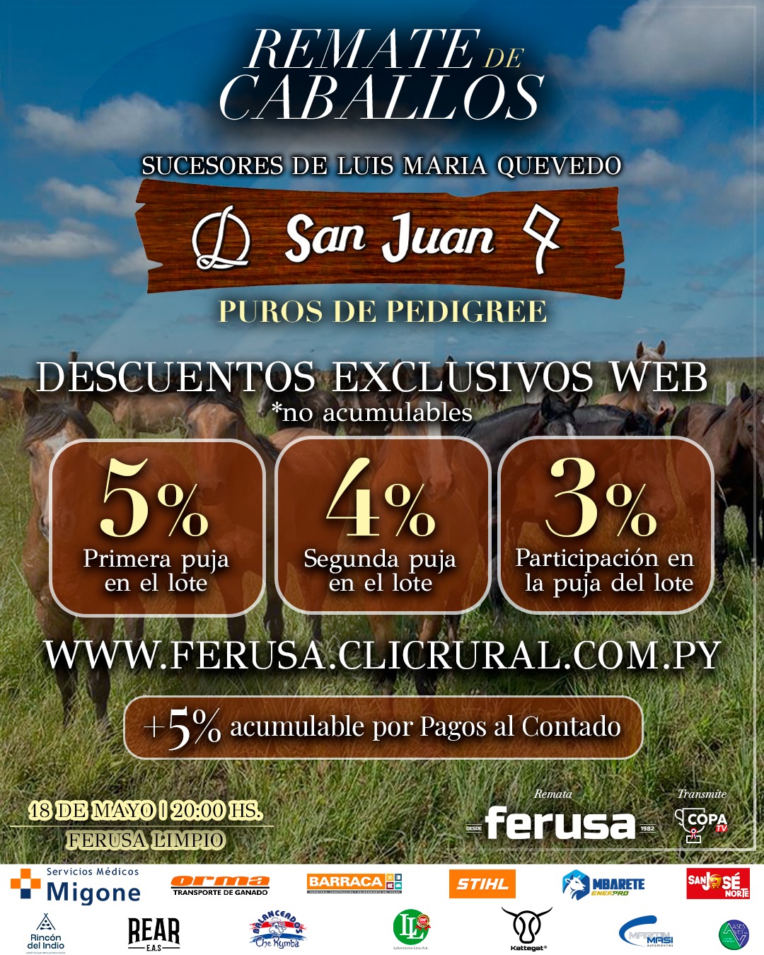 Remate Remate de Caballos – Cabaña San Juan