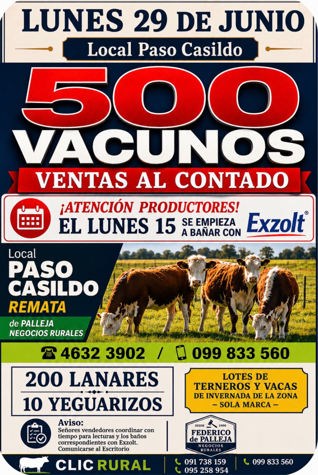 Remate Feria mensual - Federico de Palleja