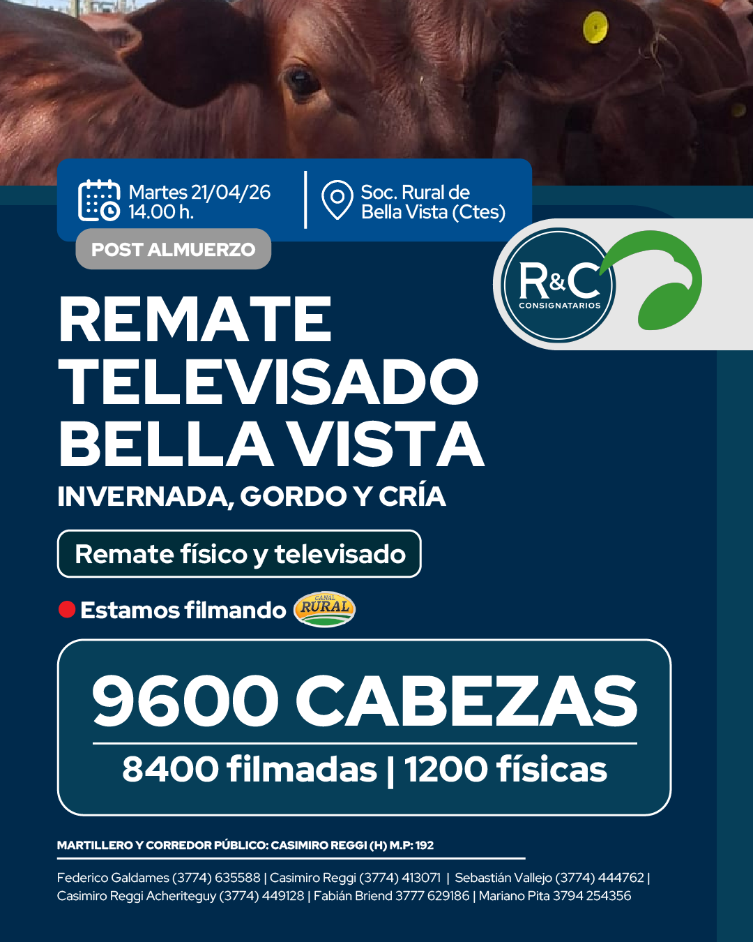 Remate televisado Bella Vista