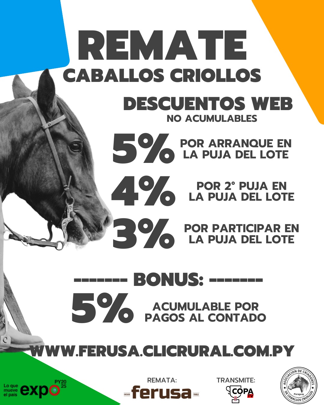 Remate FERIA DE REPRODUCTORES DE BOZAL RAZA CRIOLLA  - EXPO 2025