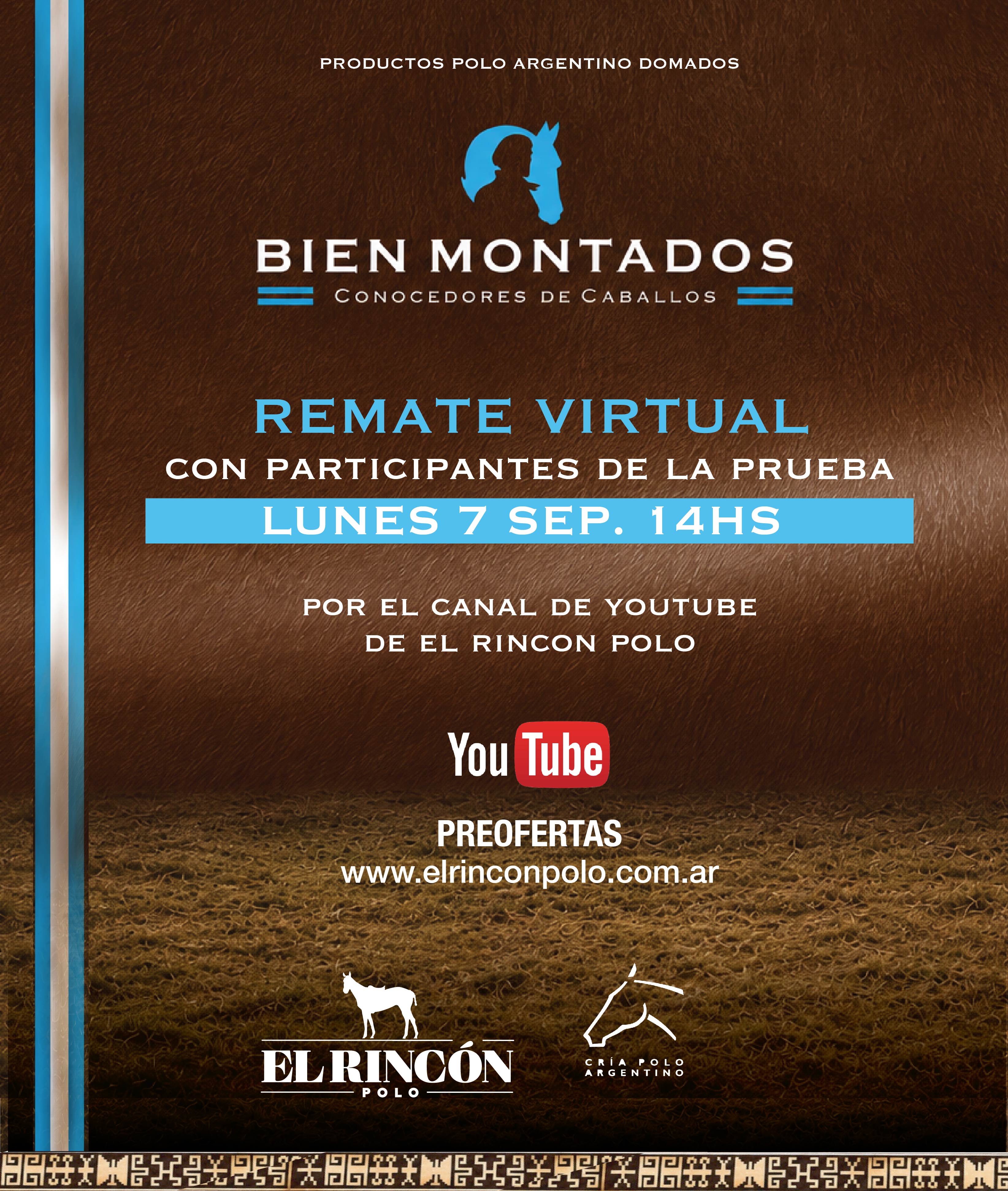 Afiche Remate "Bien montados"