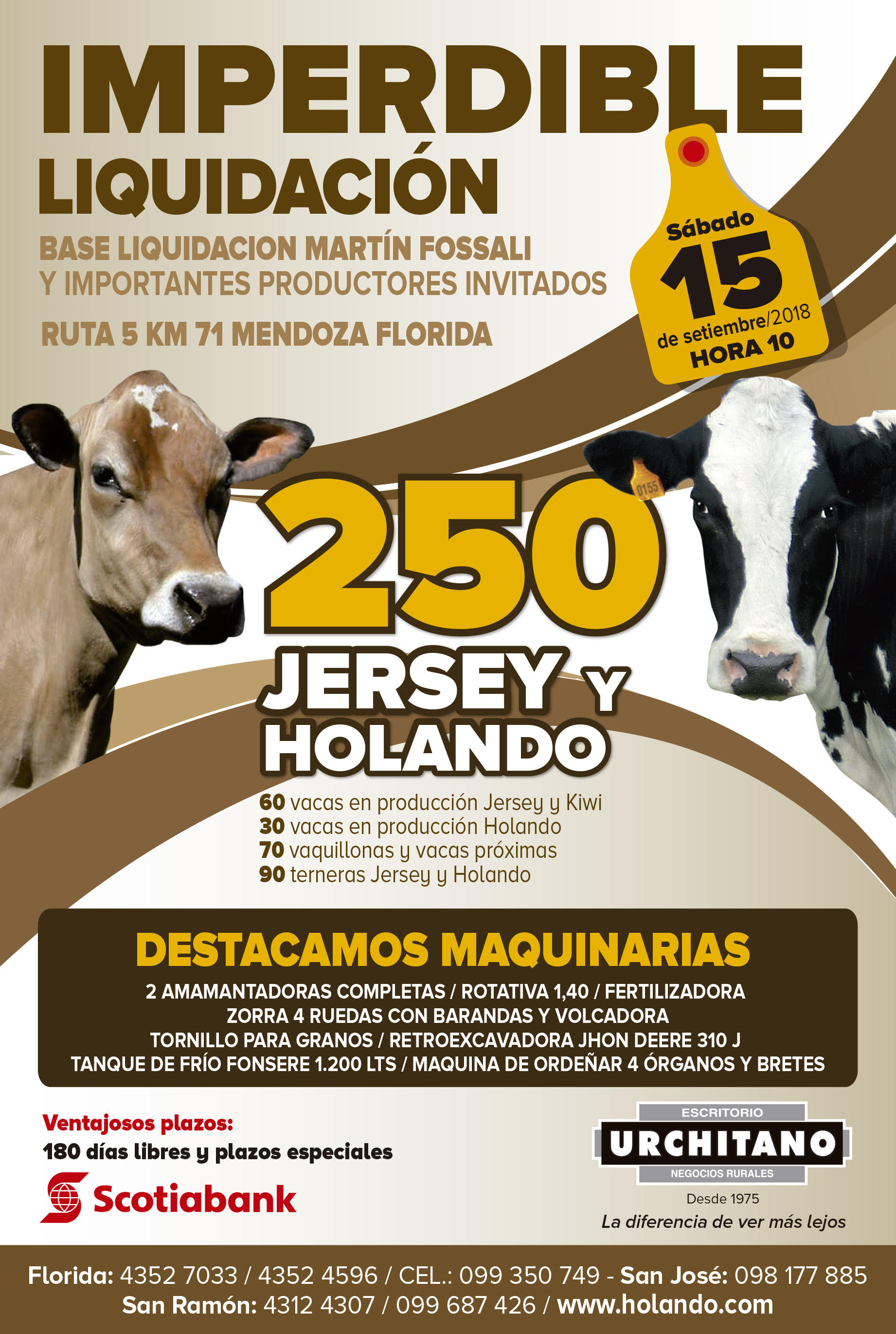 Afiche LIQUIDACIÓN TAMBO MARTIN FOSSALI