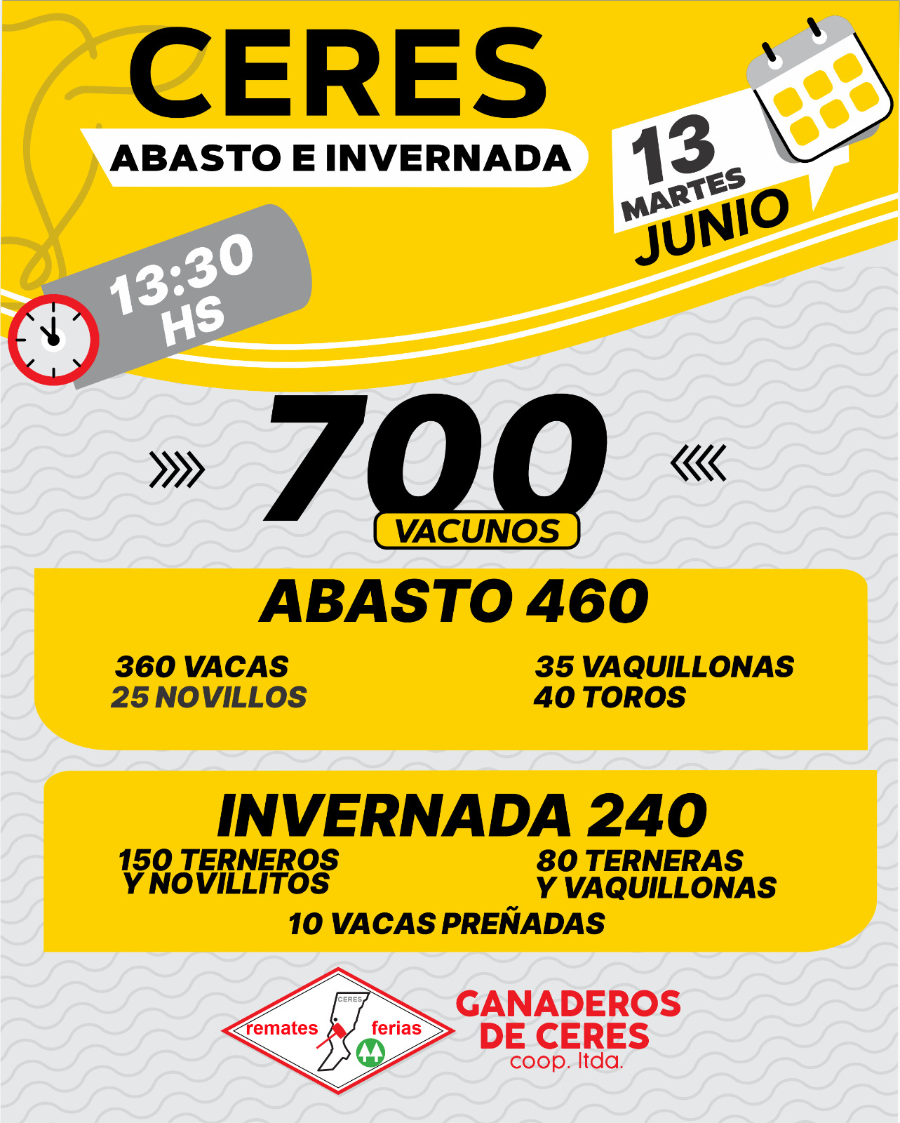 Afiche Ceres Abasto e Invernada 13 de Junio 