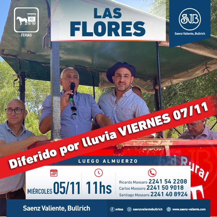 Afiche Feria en Las Flores