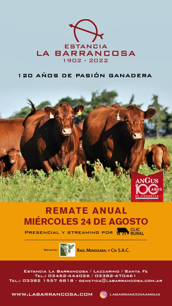 Afiche Remate Anual Estancia La Barrancosa
