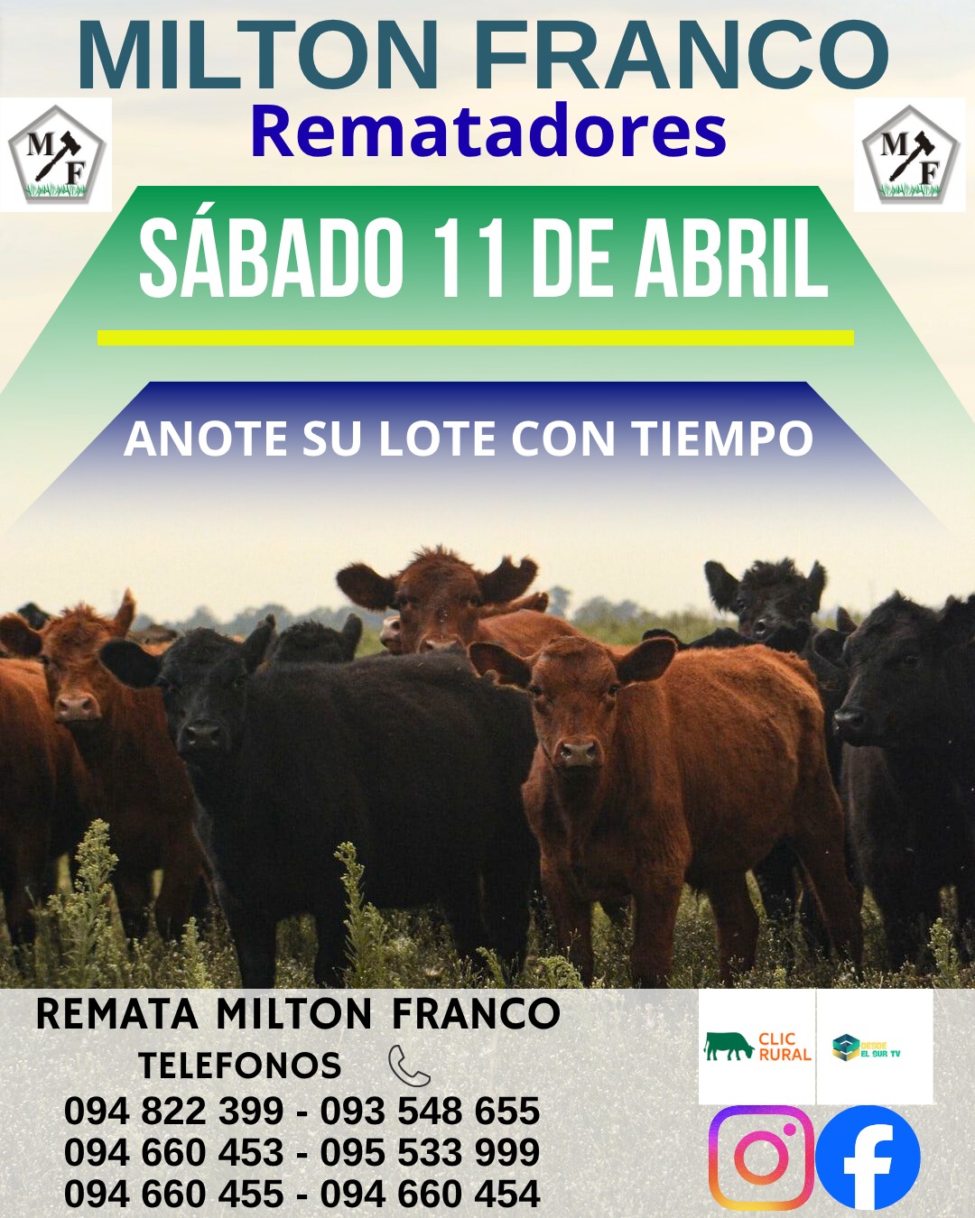 Remate Feria Mensual - Milton Franco