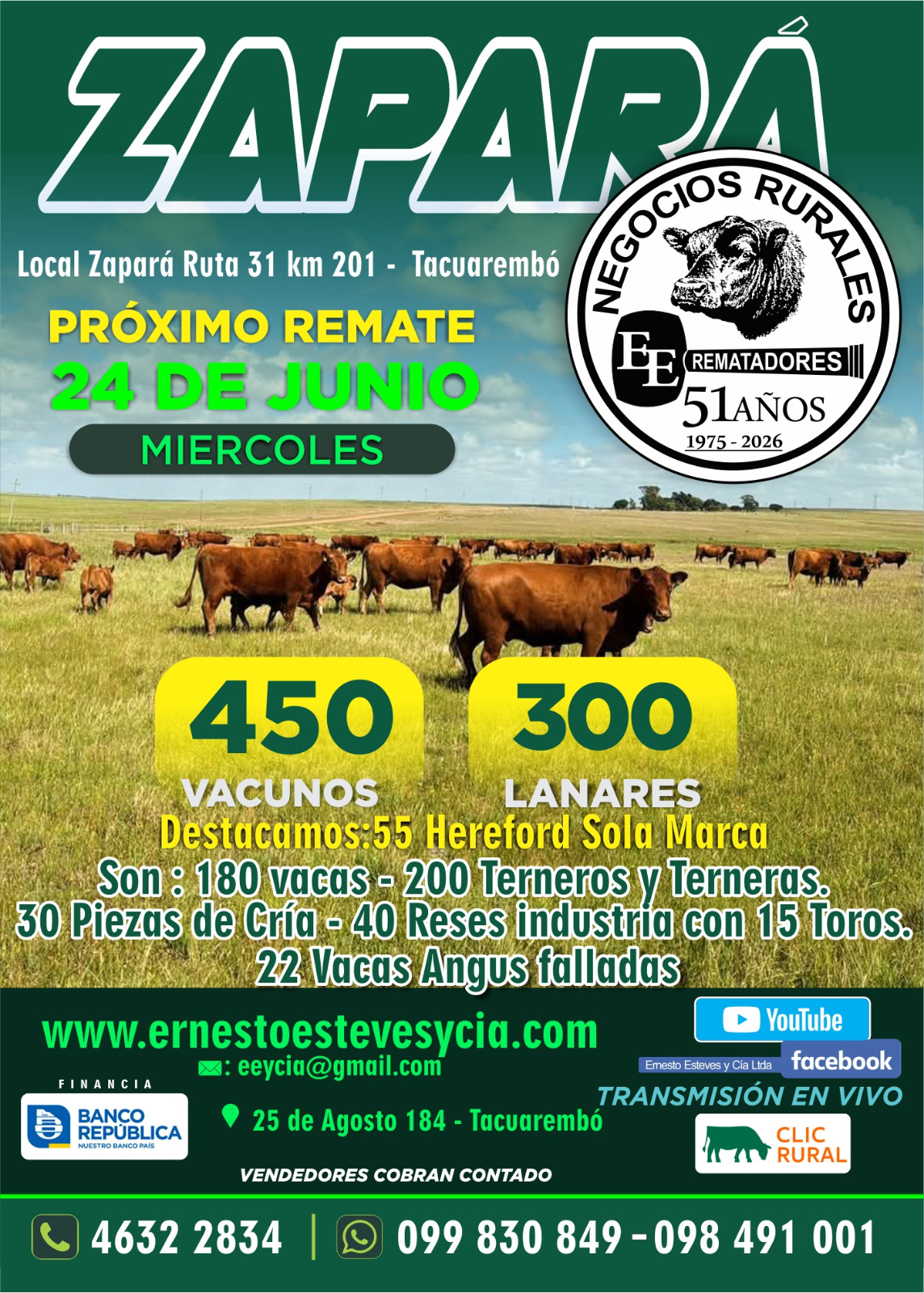 Remate Feria mensual - Local Zapara